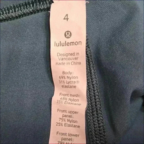 Lululemon Seek The Heat Tight 28” Mesh Leggings Green Jasper High Rise 4 - Picture 3 of 5